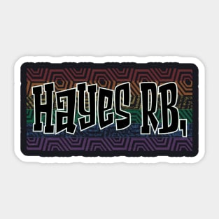 LGBTQ PATTERN AMERICA HAYES Sticker